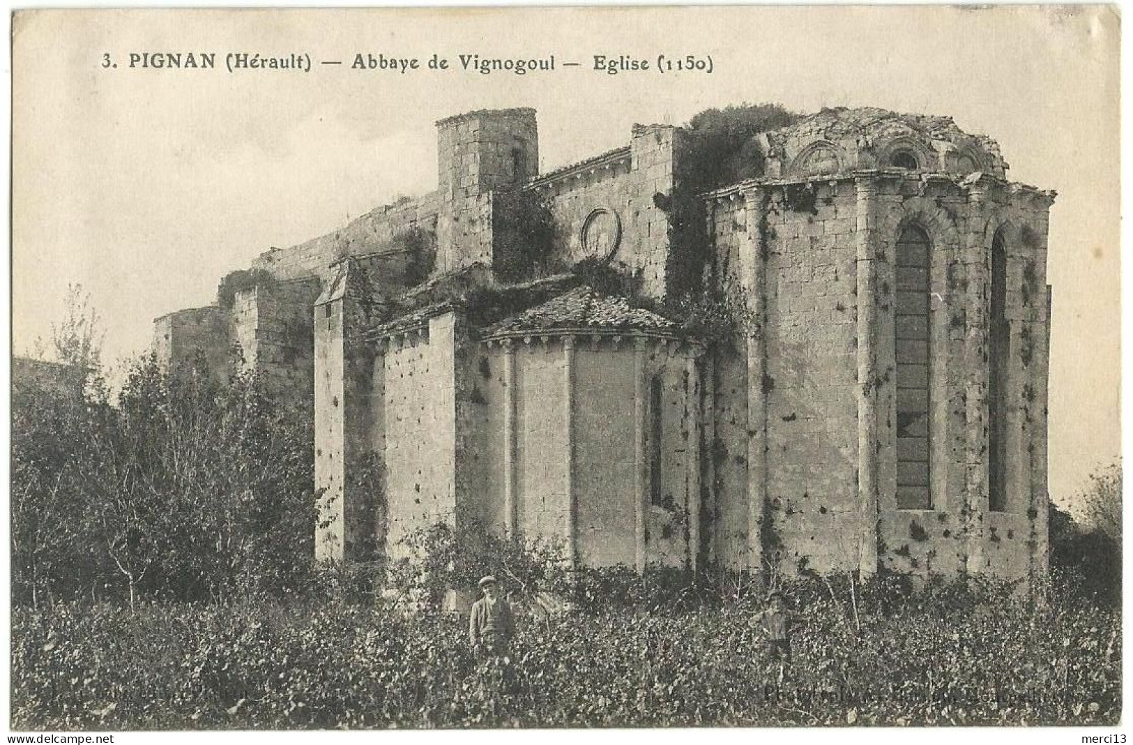 PIGNAN (34) – Abbaye De Vignogoul – Eglise (1150).  N° 3 - Autres & Non Classés