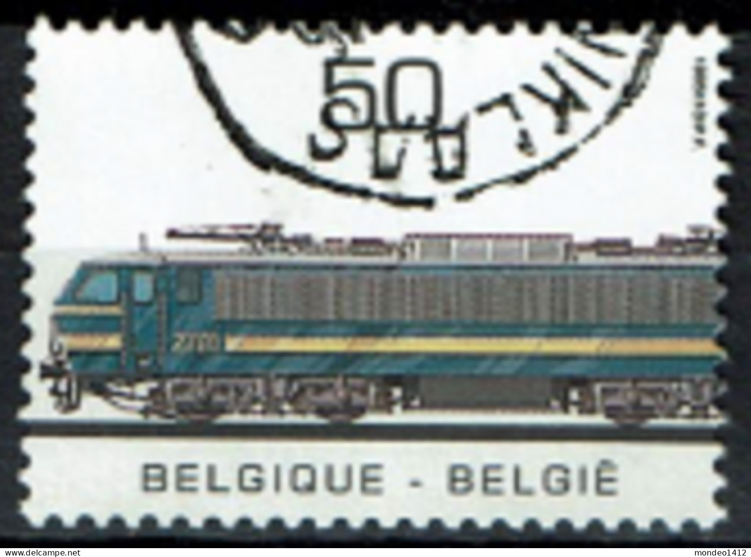 België 1985 OBP 2174 - Y&T 2174 - Année Des Transports Publics - Transport, Train, Locomotive - Gebraucht