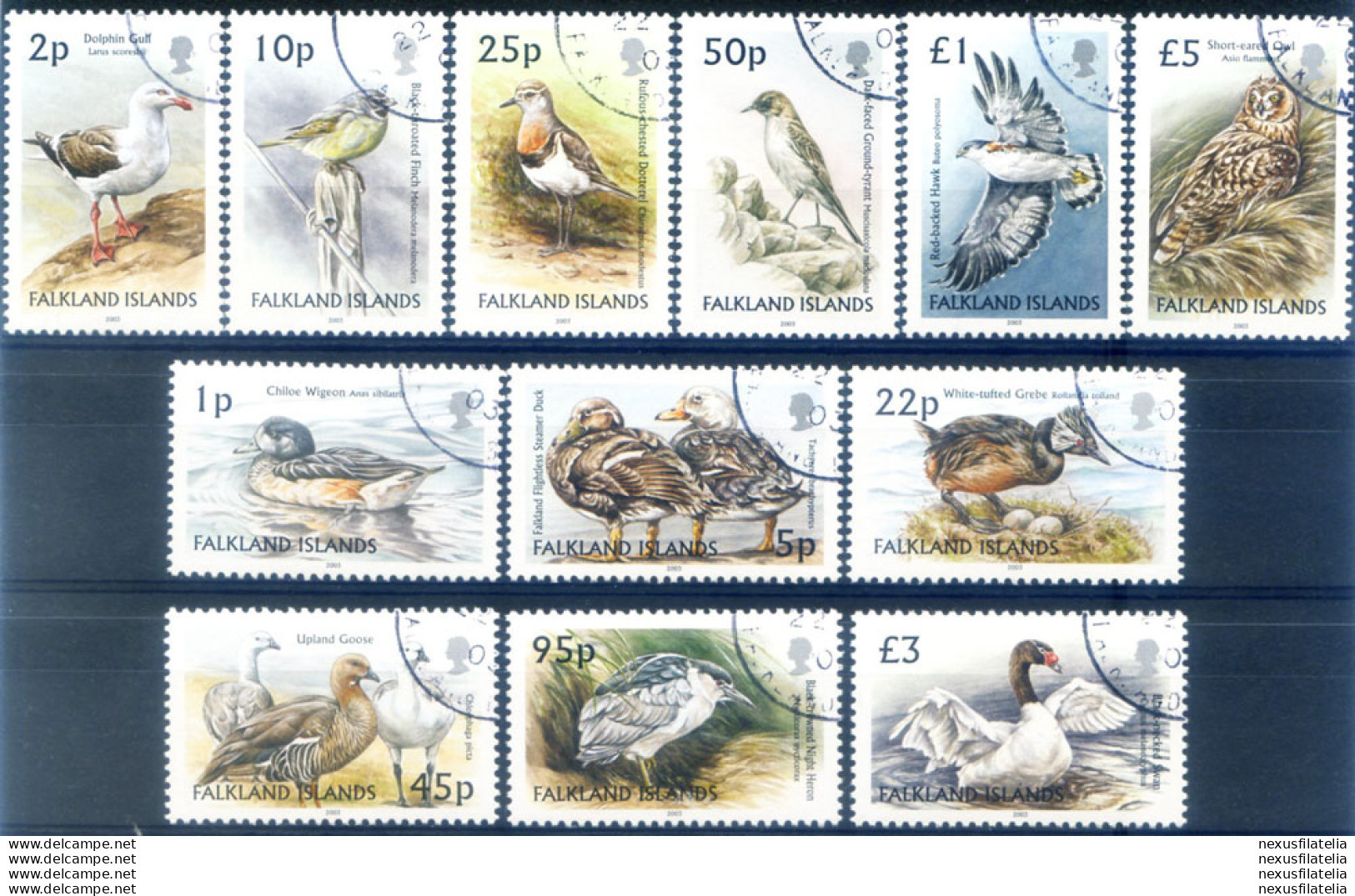 Definitiva. Fauna. Uccelli 2003. Usati. - Falkland Islands