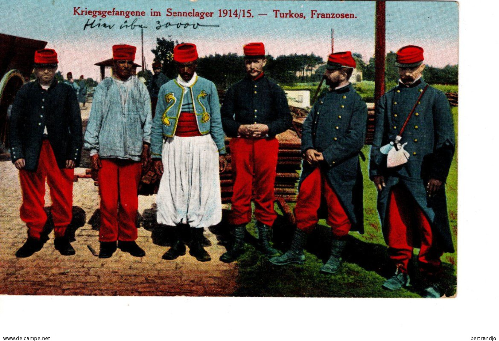 Sennelager Kriegsgefangene Turcs Et Français - Turkey