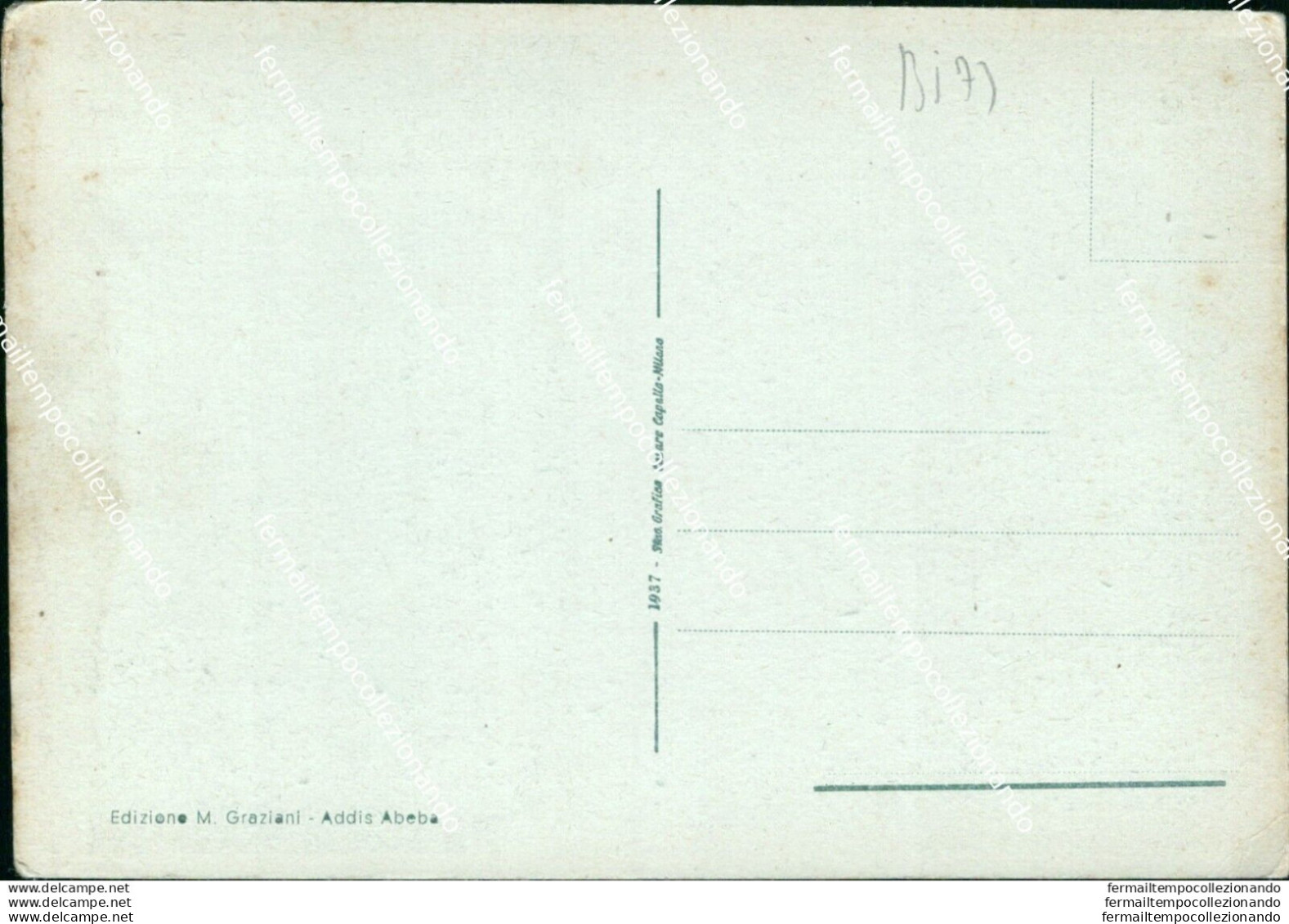 Bi73 Cartolina Addis Abeba Campanile Di S.giorgio Ex Colonie Etiopia - Autres & Non Classés