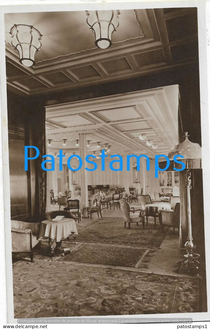 228459 SHIP BARCO CAP ARCONA VIEW OF THE FESTIVAL HALL INTERIOR POSTAL POSTCARD - Andere & Zonder Classificatie