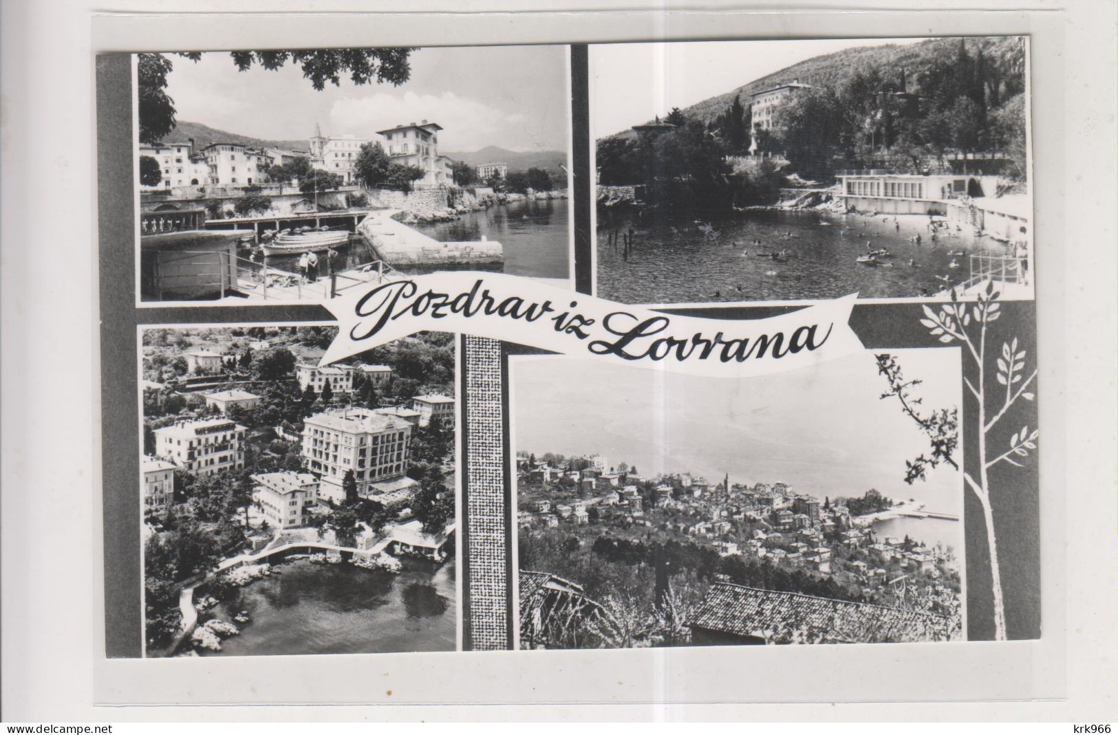 CROATIA LOVRAN Nice Postcard VF - Croatia