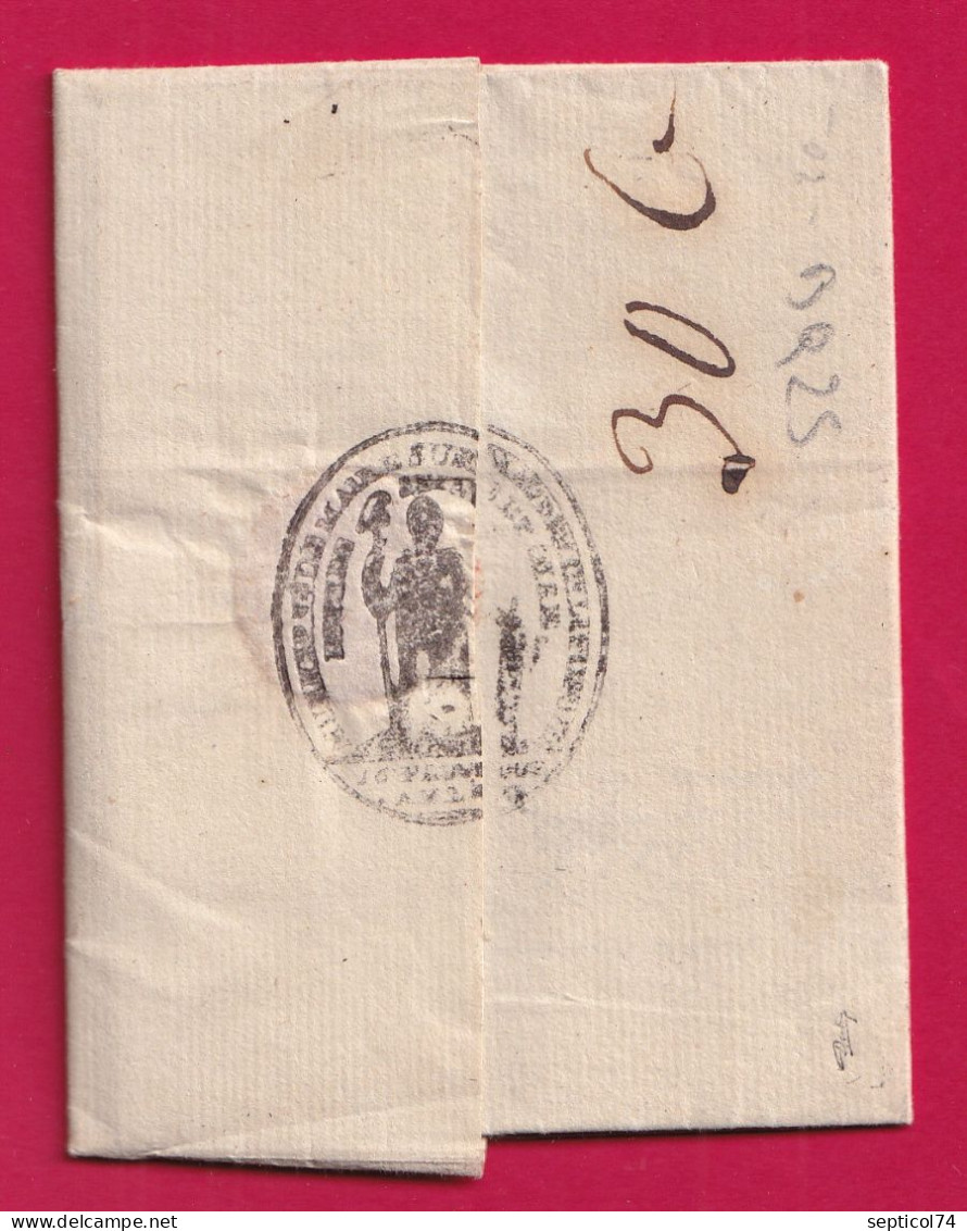 MARQUE P72P MAULLE SUR MANDRE SEINE ET OISE AN 11 1803 MENTION FRANCHE POUR AMIENS SOMME CACHET MAIRIE REVOLUTION LETTRE - 1701-1800: Precursors XVIII