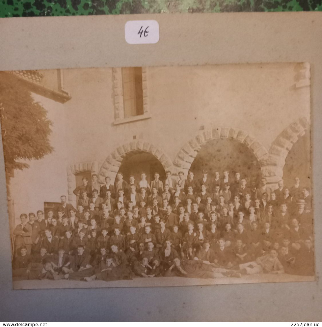 Photo D'Ecole Du 5/07/1909 Cartonné De  Boujan Ou St Amand Sould    ( Photo A Malet à Toulouse Au Dos ) - Anonymous Persons