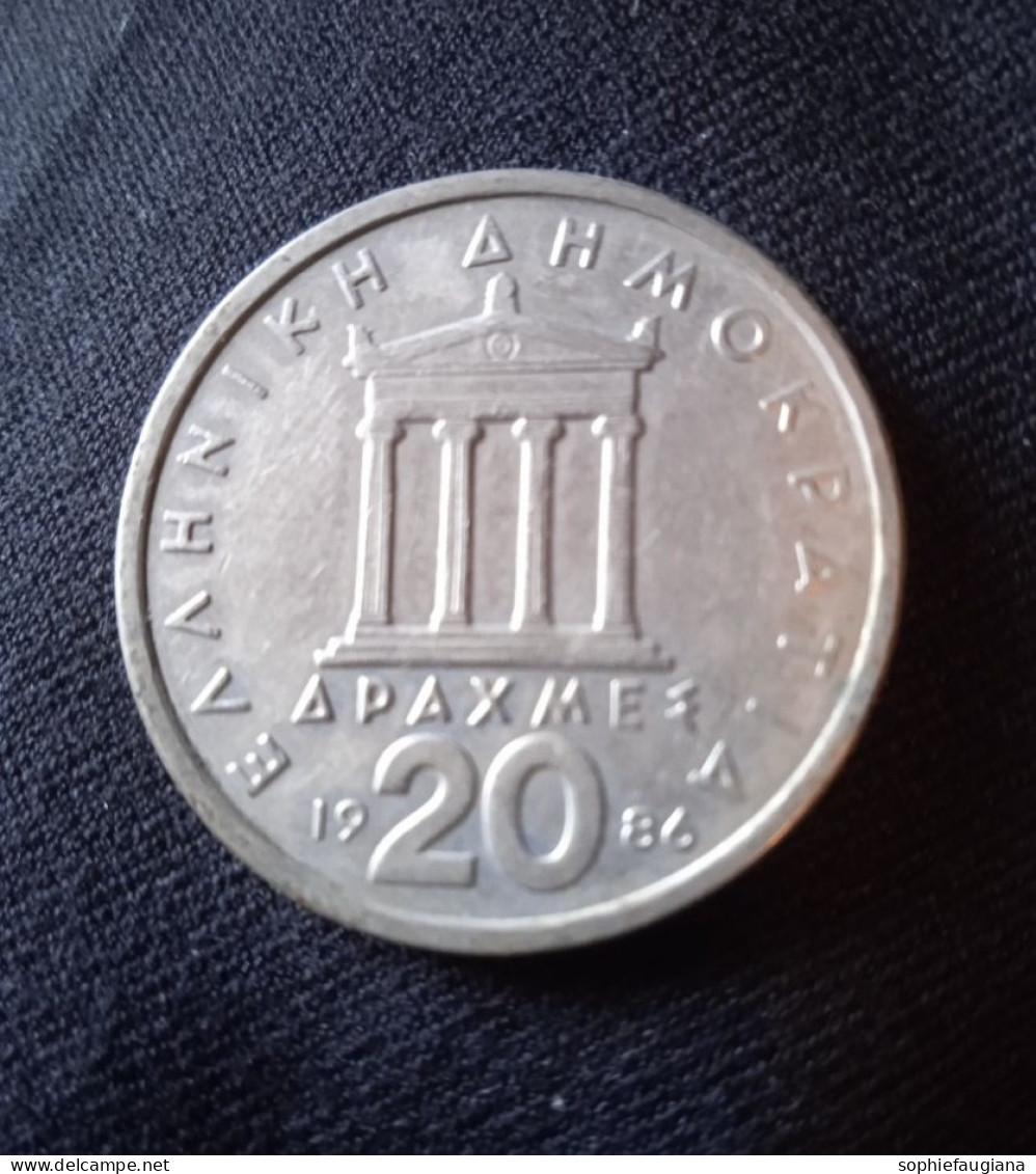 Monnaie Grèce 20 Drachmes 1986 - Griechenland