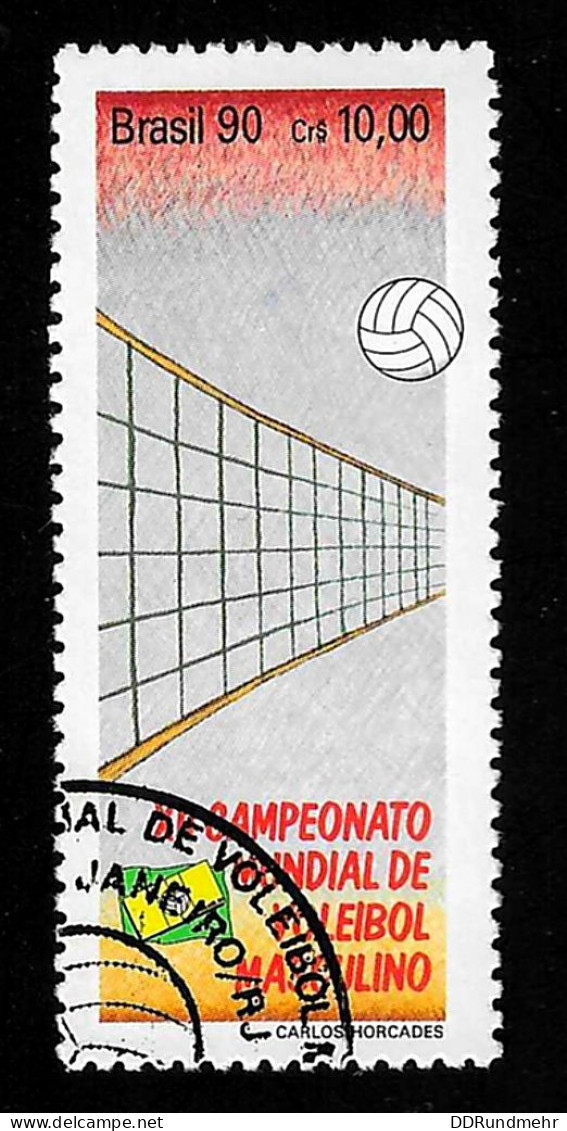 1990  Volleyball   Michel BR 2370 Stamp Number BR 2256 Yvert Et Tellier BR 1974 Stanley Gibbons BR 2439 Xx MNH - Oblitérés