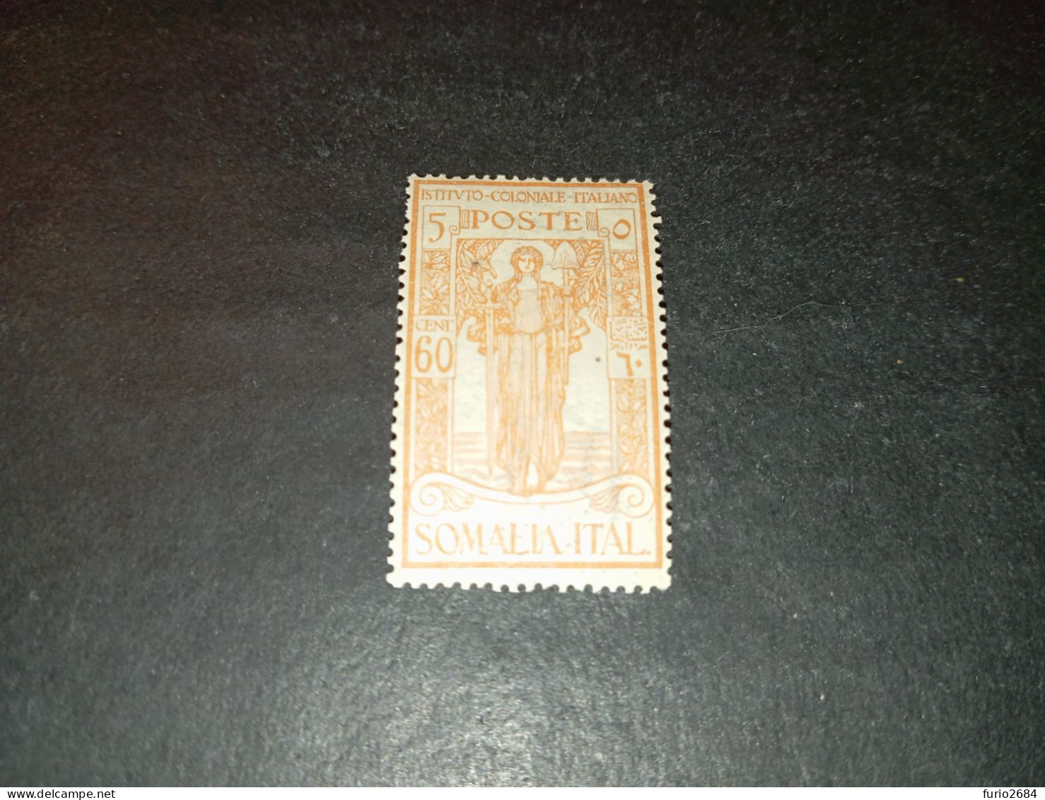 07AL07 COLONIE ITALIANE SOMALIA ISTITUTO COLONIALE ITALIANO 60 CENT. "XX" - Somalie