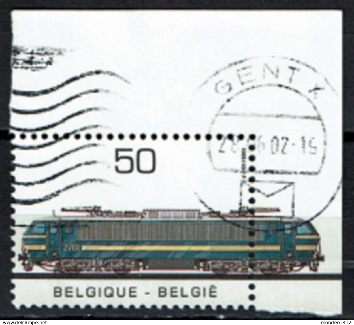 België 1985 OBP 2174 - Y&T 2174 - Année Des Transports Publics - Transport, Train, Locomotive - Gebraucht