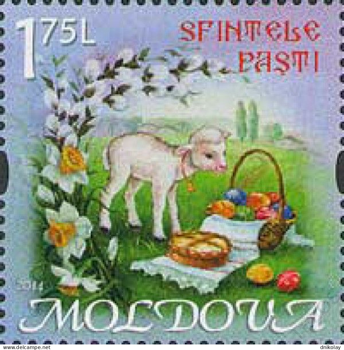 2014 871 Moldova Easter MNH - Moldawien (Moldau)