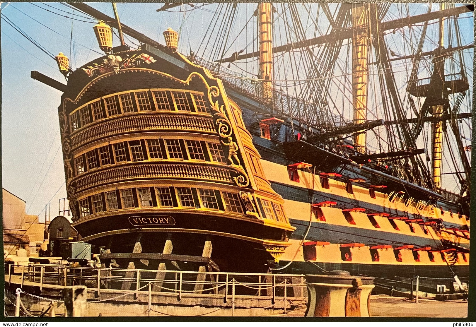 HMS VICTORY Avec Cachet Poste à Bord - Veleros