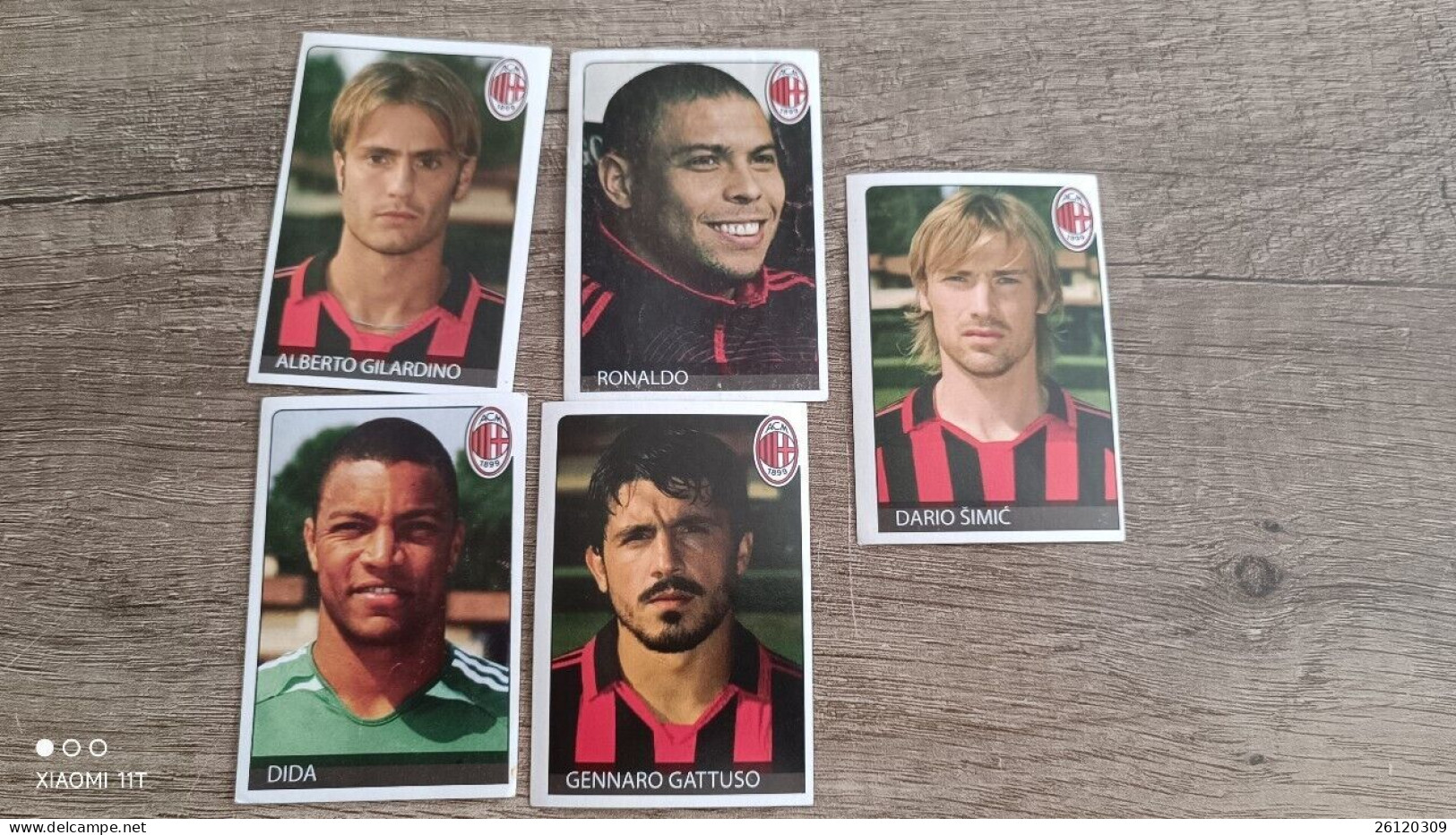 RAFO CARDS STICKERS FC MILAN Paypal Only - Other & Unclassified