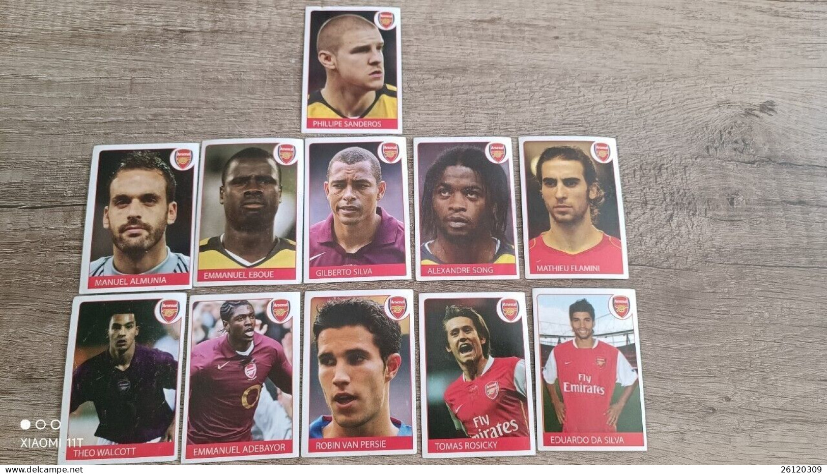 RAFO CARDS STICKERS FC ARSENAL LONDON Paypal Only - Sonstige & Ohne Zuordnung