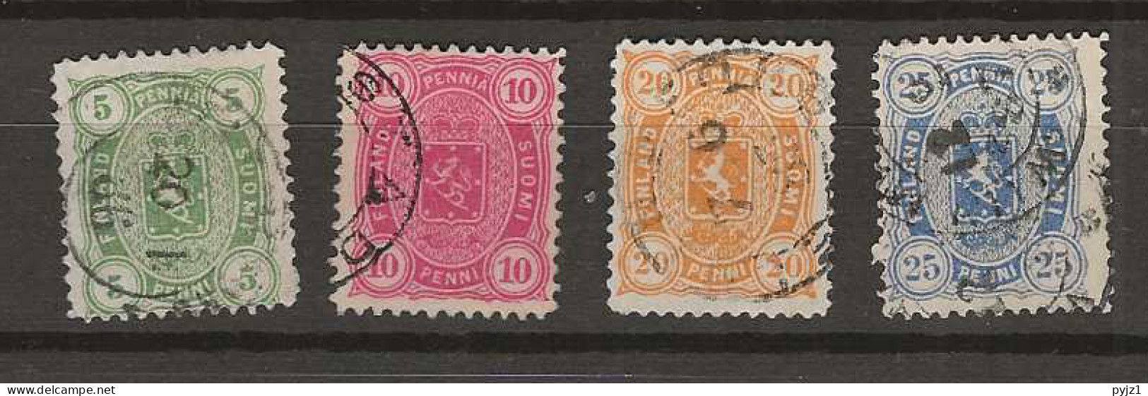 1885 USED Finland Mi 20-23 - Used Stamps