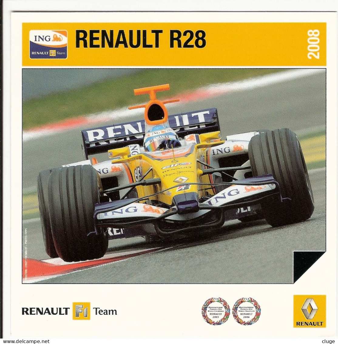 FORMULE 1 - TEAM RENAULT 2006  -  R28 - Grand Prix / F1