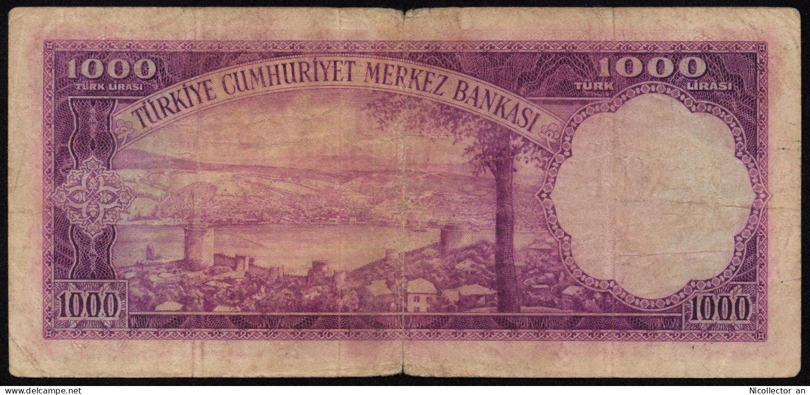 Turkey, 1.000 Lira, 1953, P-172, FINE Rare Banknote - Turquie