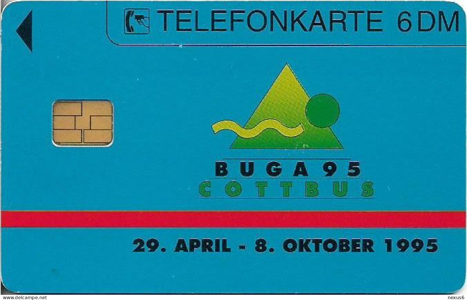 Germany - BUGA - Bundesgartenschau '95 Cottbus 1 - O 0698 - 04.1995, 6DM, 1.000ex, Used - O-Serie : Serie Clienti Esclusi Dal Servizio Delle Collezioni