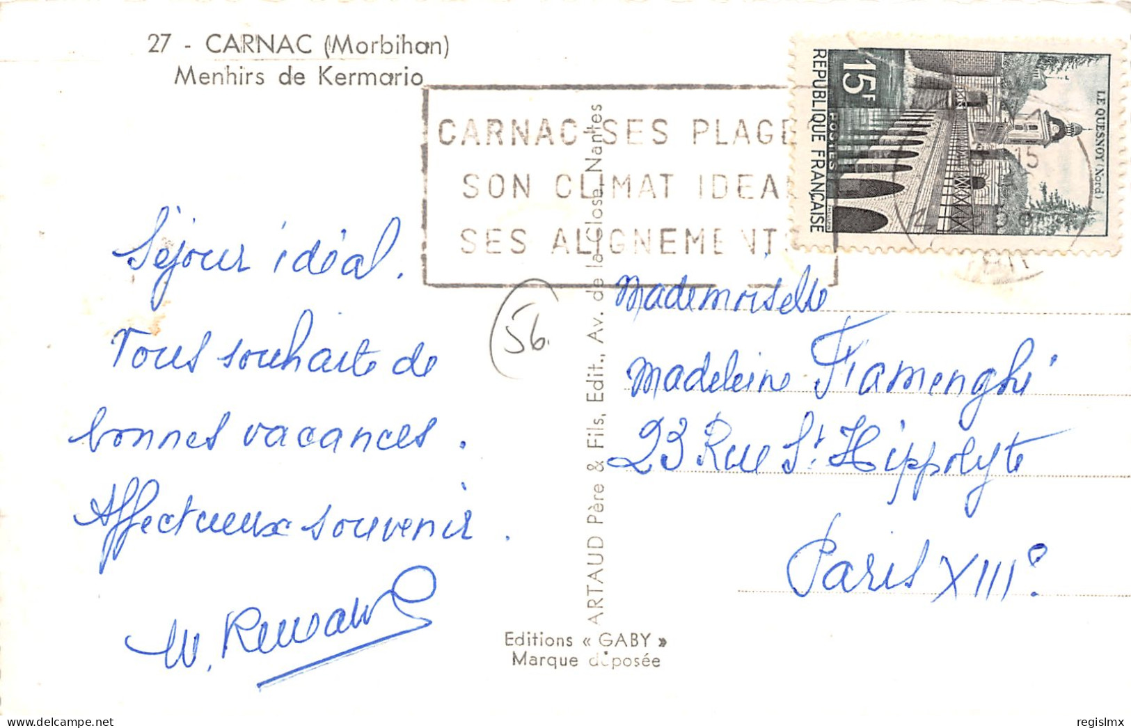 56-CARNAC-N°T2524-F/0305 - Carnac