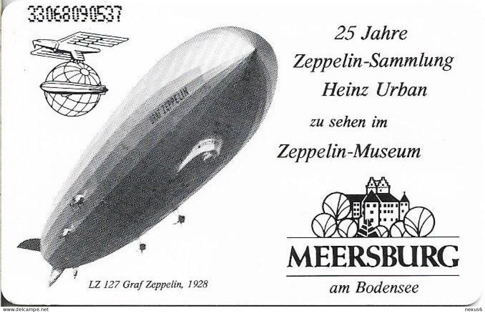 Germany - Zeppelin-Museum Meersburg - O 0015 - 06.1993, 6DM, 3.000ex, Mint - O-Series: Kundenserie Vom Sammlerservice Ausgeschlossen