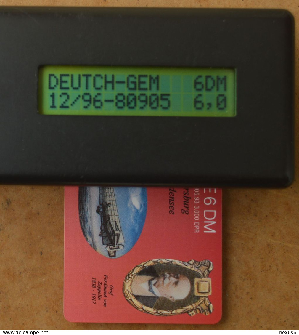 Germany - Zeppelin-Museum Meersburg - O 0015 - 06.1993, 6DM, 3.000ex, Mint - O-Series : Séries Client