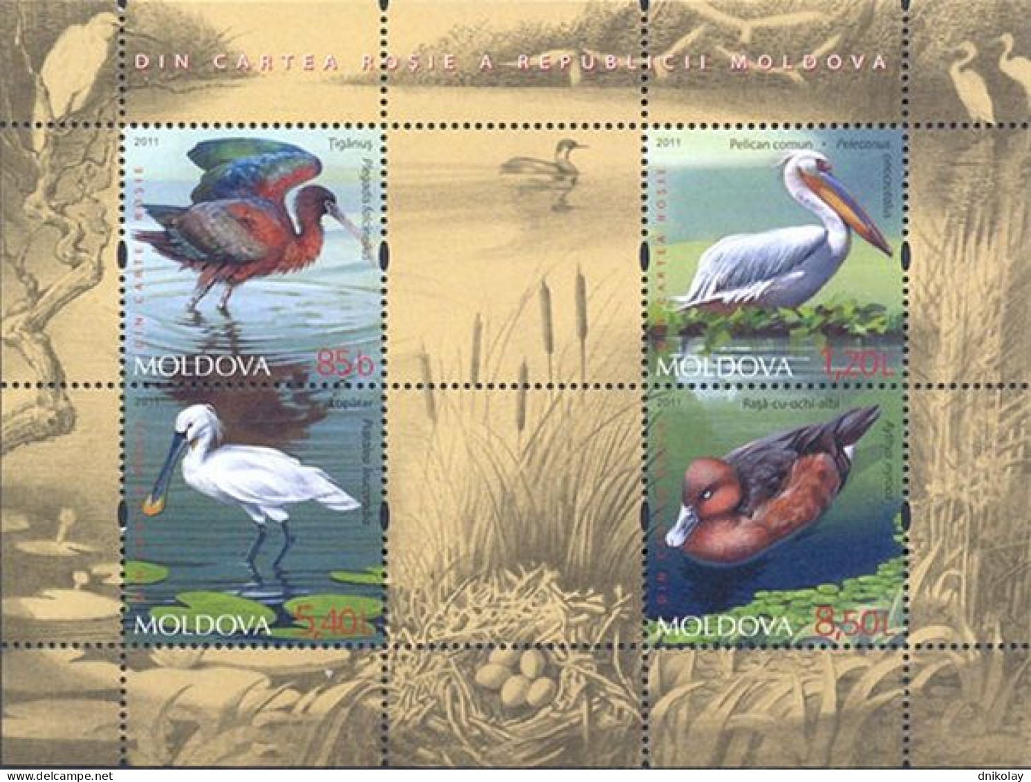 2011 769 Moldova Birds Fauna Of Moldova MNH - Moldawien (Moldau)