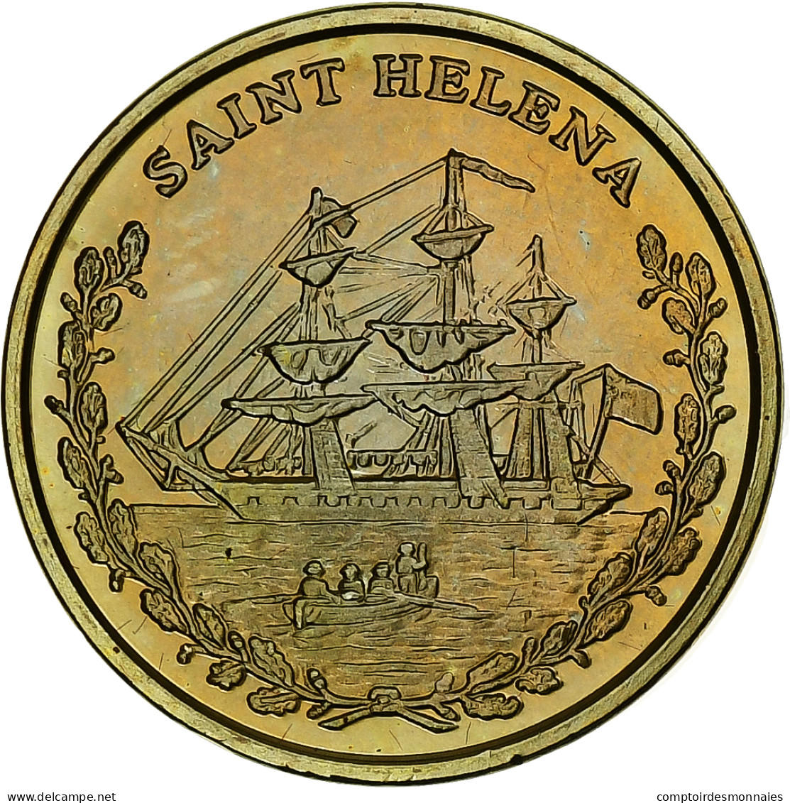 Sainte-Hélène, 10 Euro Cent, Fantasy Euro Patterns, Essai-Trial, BE, Laiton - Private Proofs / Unofficial