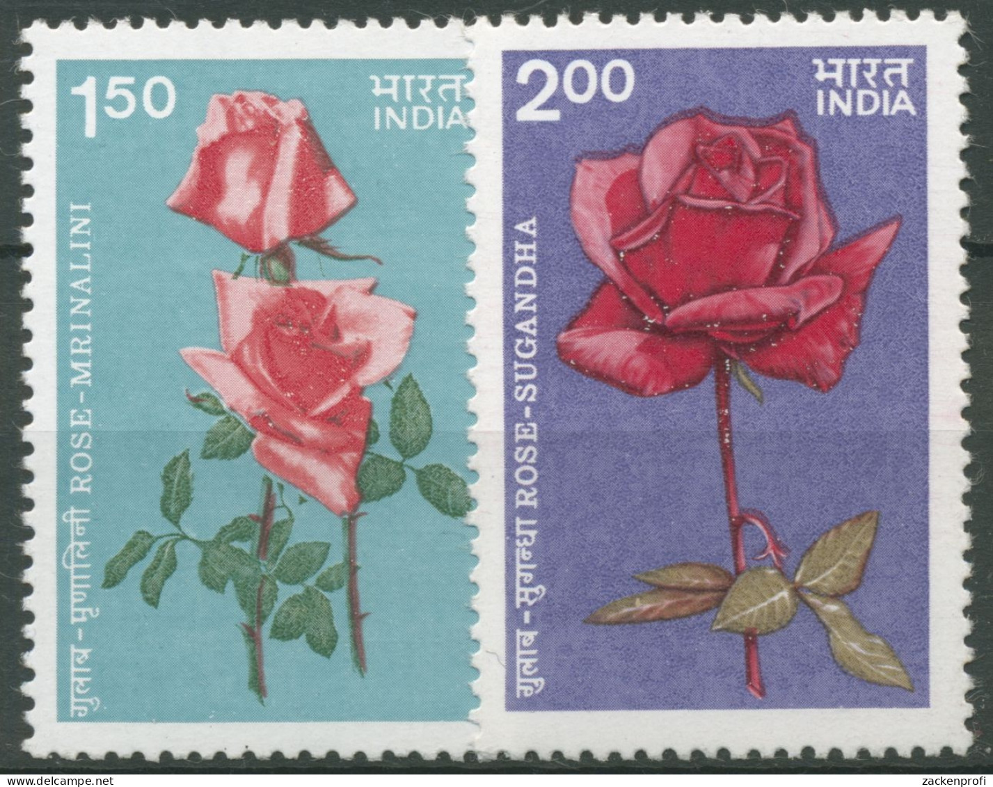 Indien 1984 Rosen 1008/09 Postfrisch - Unused Stamps