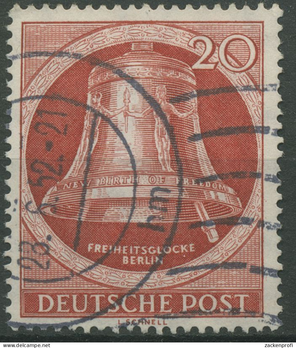 Berlin 1951 Freiheitsglocke Klöppel Rechts 84 Gestempelt (R19266) - Used Stamps