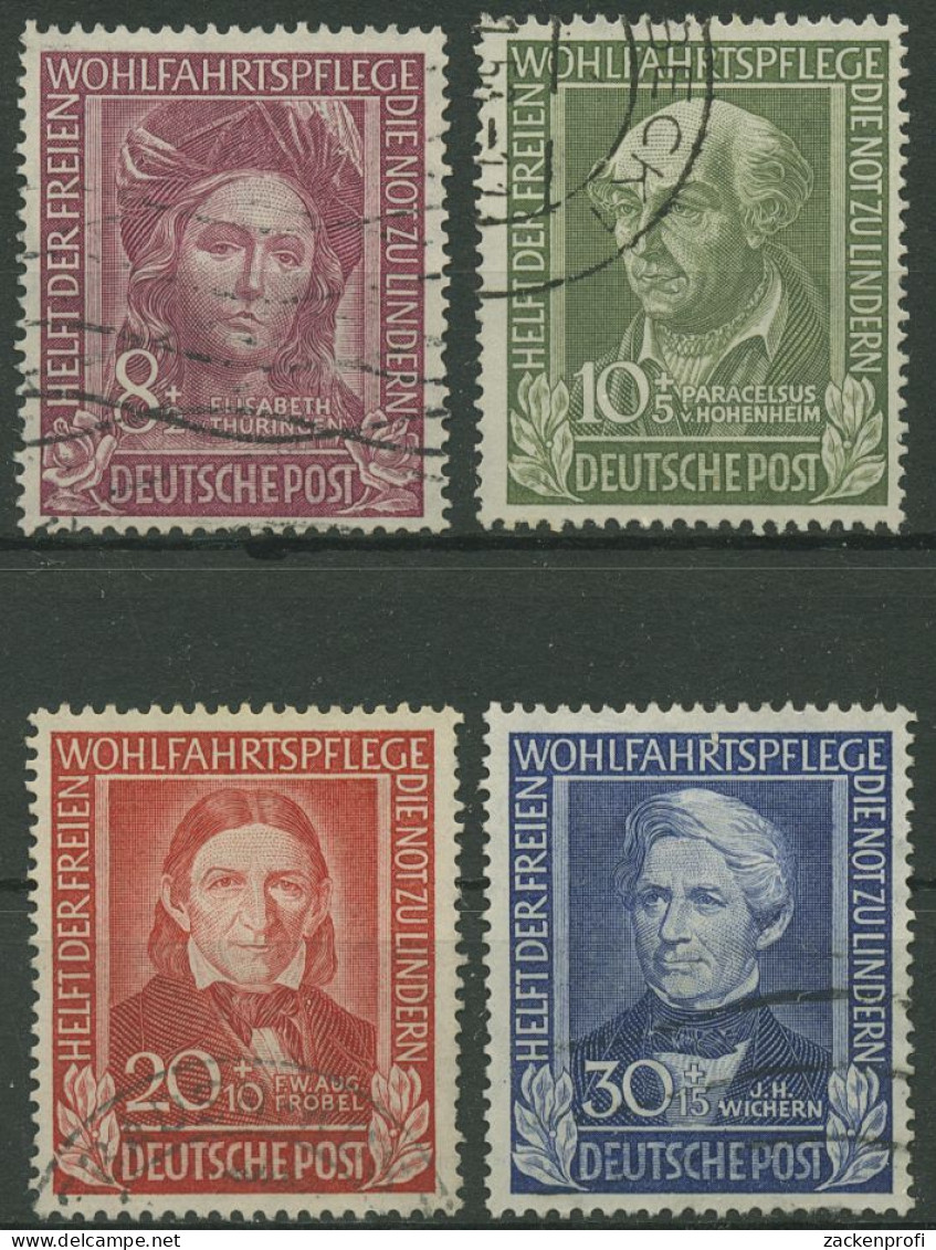 Bund 1949 Wohlfahrt Helfer Der Menschheit 117/20 Gestempelt, Zahnfehler (R19405) - Used Stamps