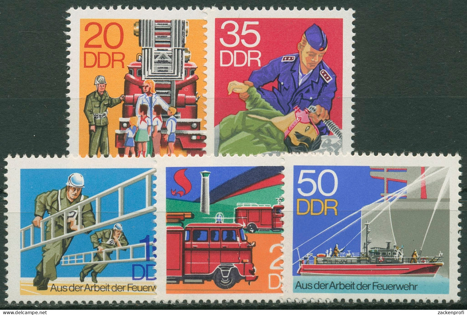 DDR 1977 Feuerwehr 2276/80 Postfrisch - Ongebruikt