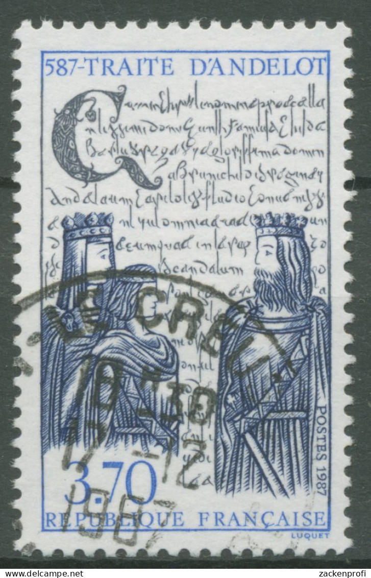 Frankreich 1987 Vertrag Von Andelot Könige 2635 Gestempelt - Used Stamps