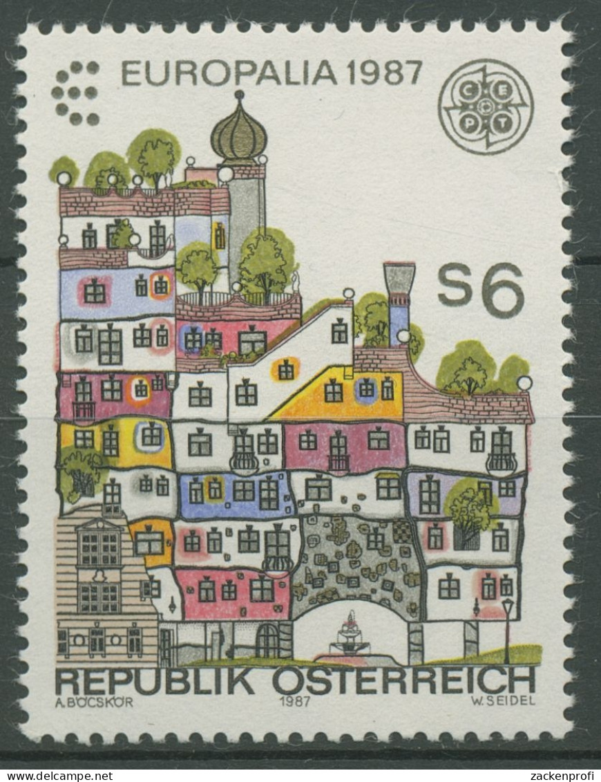 Österreich 1987 Europa CEPT Architektur Hundertwasserhaus 1876 Postfrisch - Ongebruikt