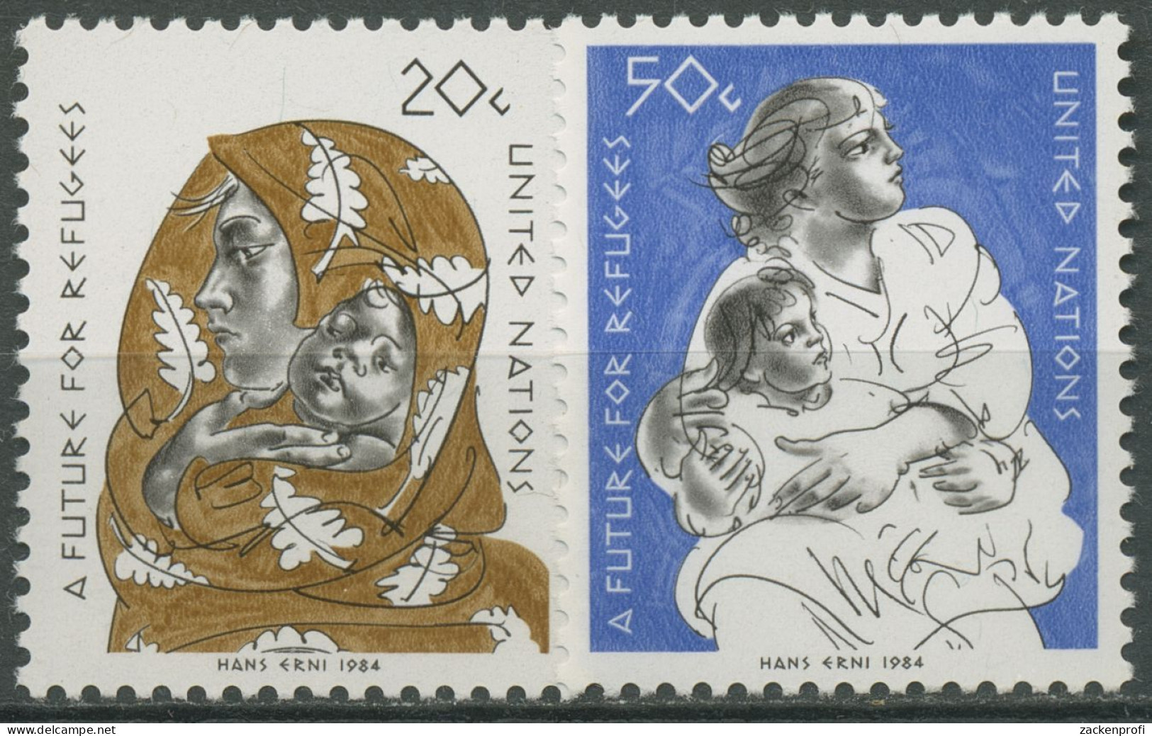 UNO New York 1984 Zukunft Für Flüchtlinge 446/47 Postfrisch - Unused Stamps