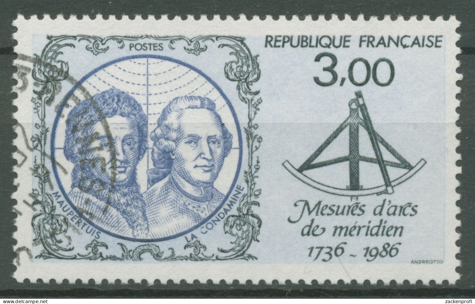Frankreich 1986 Lappland Vermessungsexpedition 2561 Gestempelt - Used Stamps