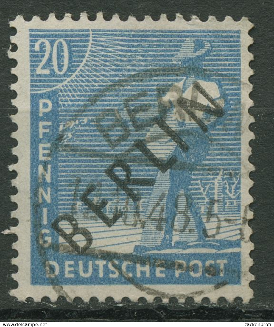 Berlin 1948 Schwarzaufdruck 8 Gestempelt - Usados