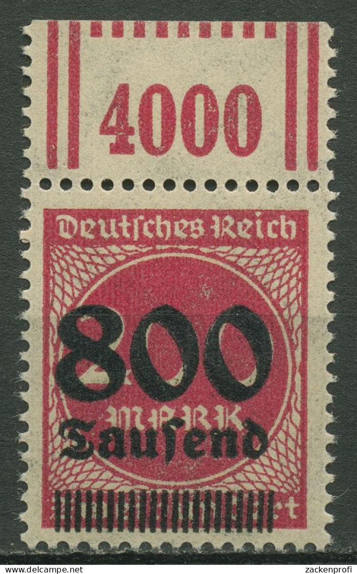 Dt. Reich 1923 Mit Aufdruck Walze Oberrand 303 A W OR 2'9'2 Postfrisch - Nuovi