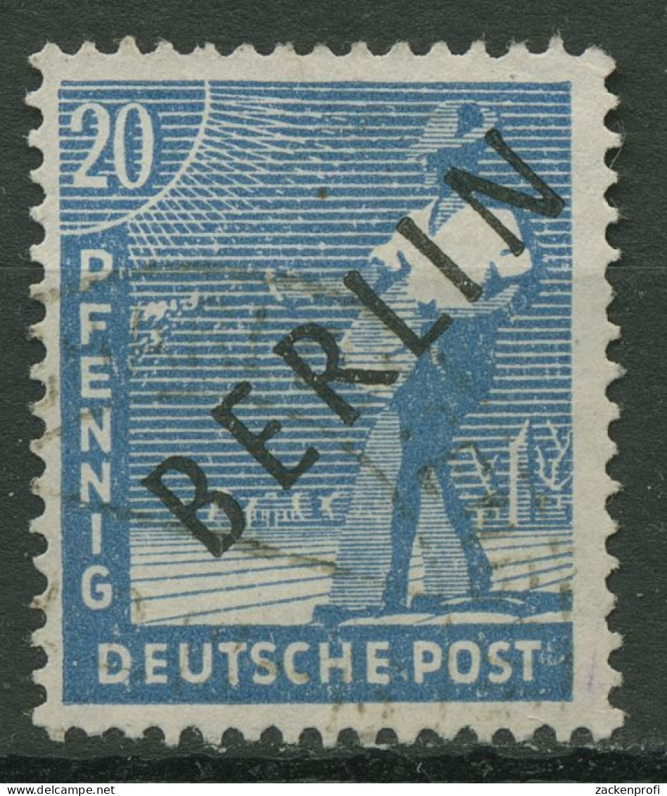 Berlin 1948 Schwarzaufdruck 8 Gestempelt Geprüft - Oblitérés