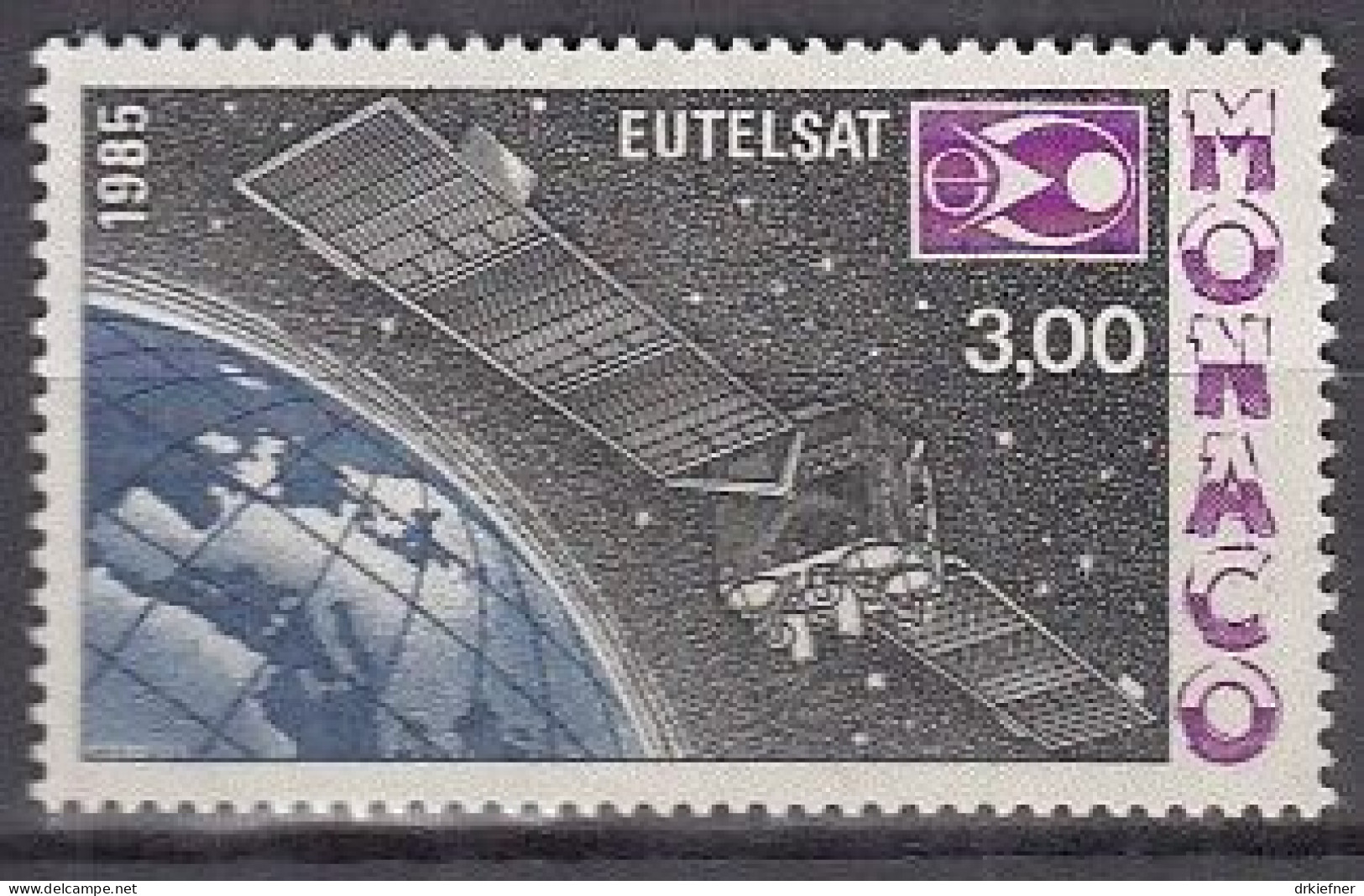 MONACO  1722, Postfrisch **, EUTELSAT, 1985 - Unused Stamps