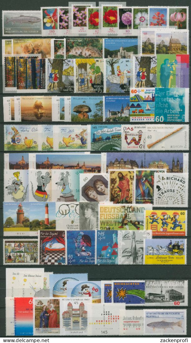 Bund 2014 Jahrgang Komplett (3047/21) Postfrisch (SG61253) - Unused Stamps