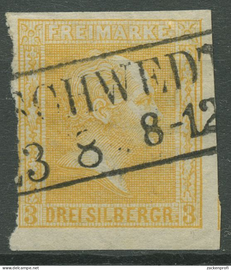 Preußen 1858 König Friedrich Wilhelm IV., 12 A Gestempelt Ra2 SCHWEDT - Used