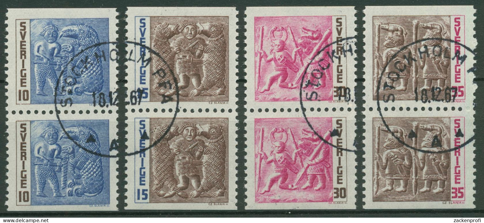 Schweden 1967 Torslunda Bronzematrizen 580/83 Gestempelt - Used Stamps