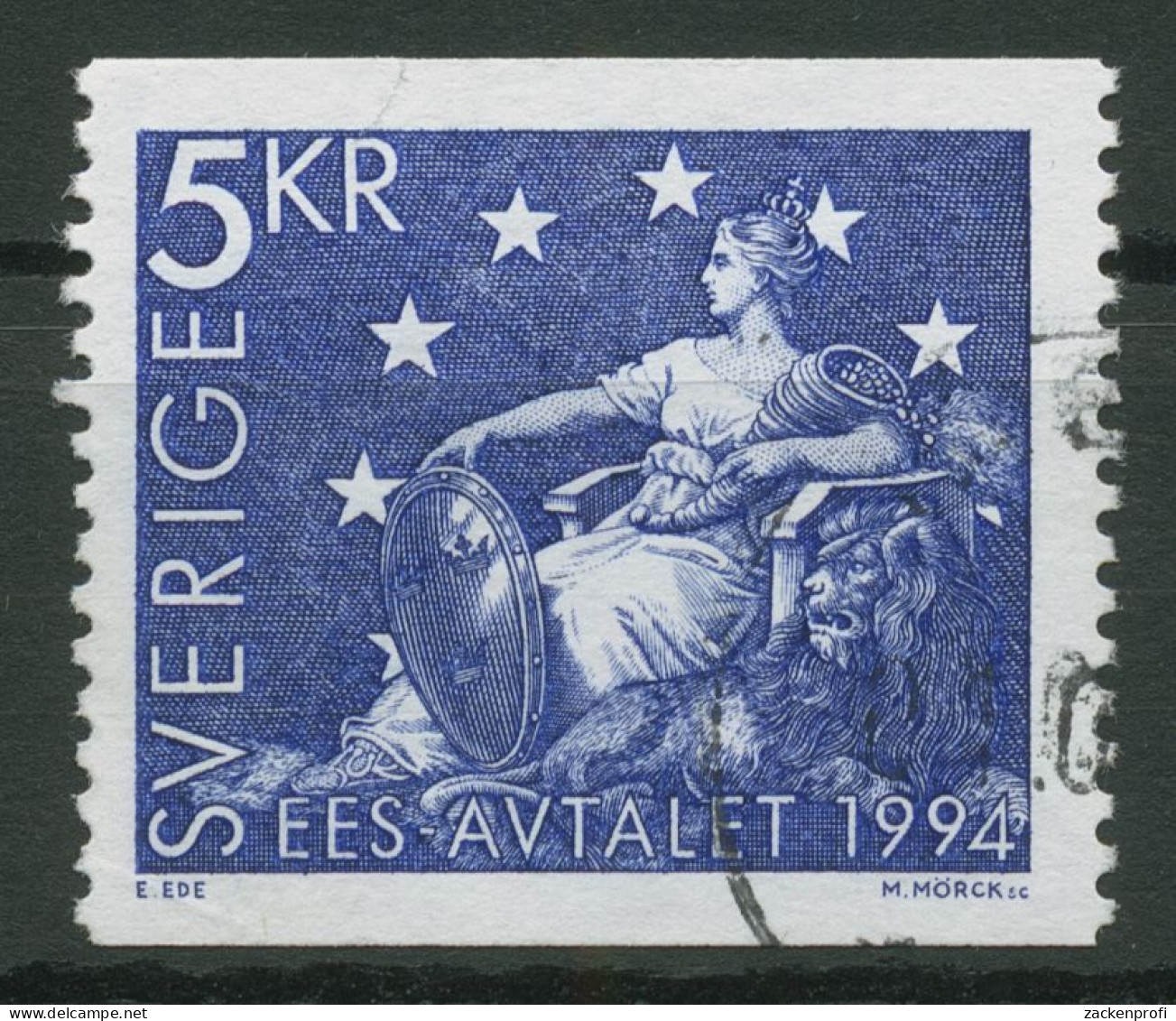 Schweden 1994 Europäische Zusammenarbeit EWR Mutter Svea 1811 Gestempelt - Usados