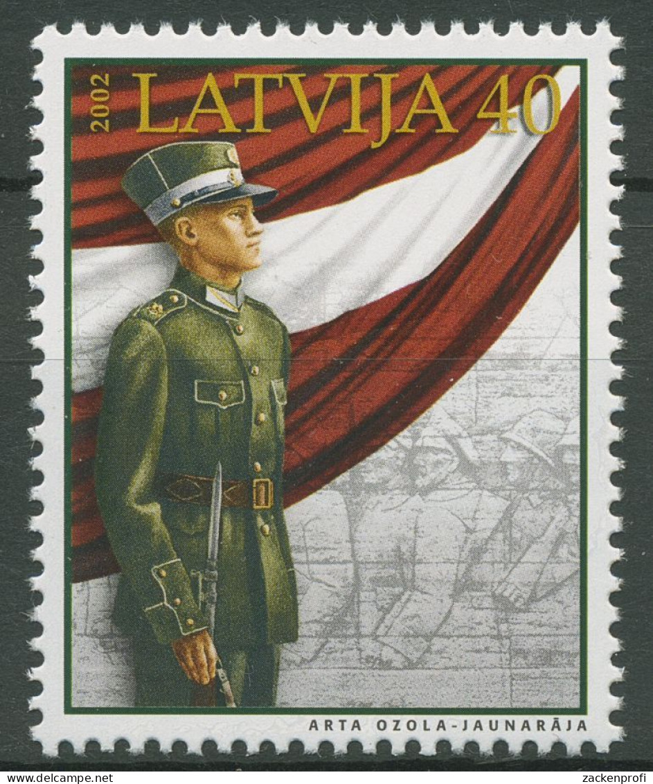 Lettland 2002 Streitkräfte Armee Soldat 571 Postfrisch - Lettland