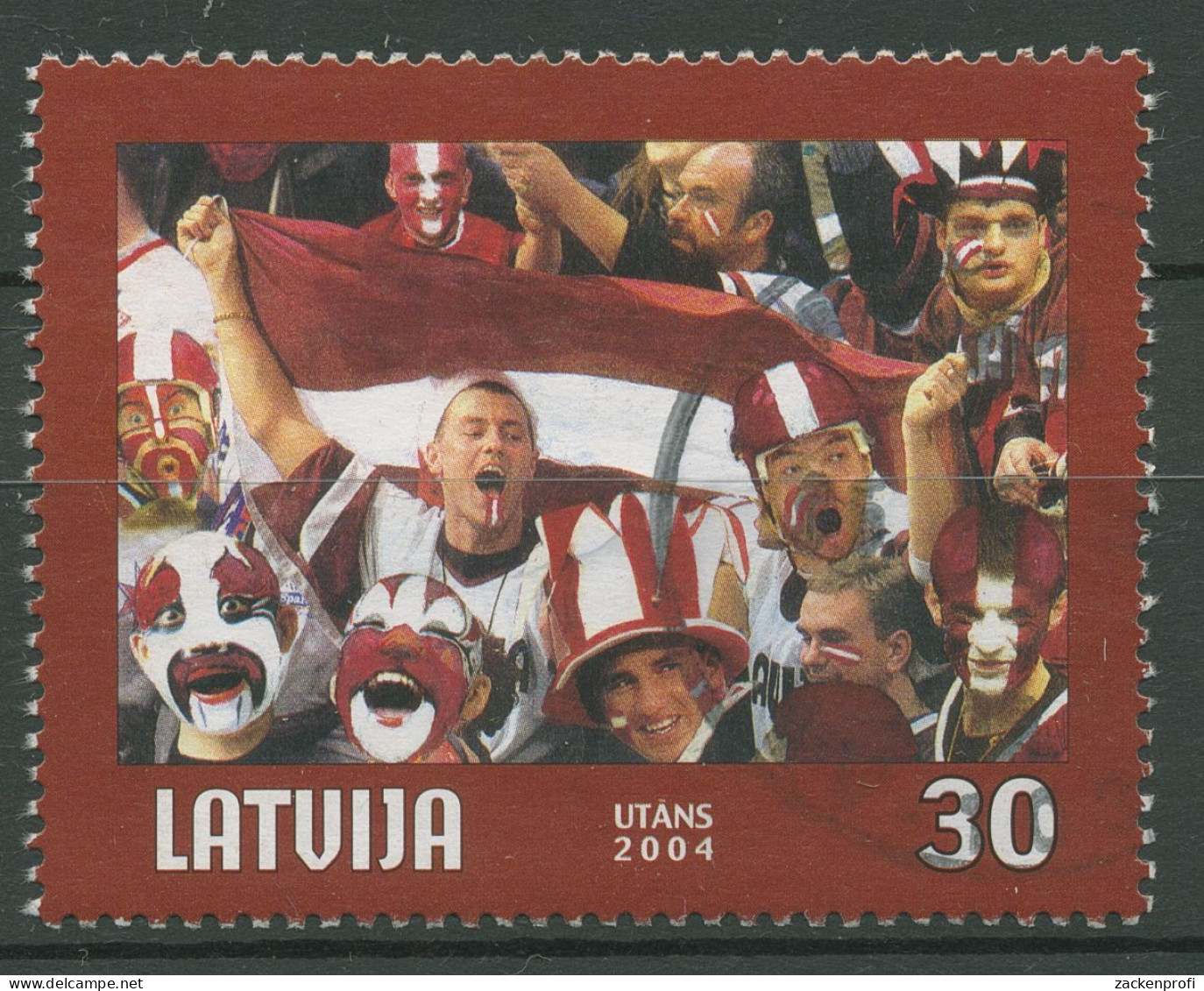 Lettland 2004 Eishockey-WM Riga 610 A Gestempelt - Lettland
