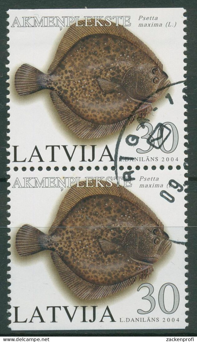 Lettland 2004 Fische Steinbutt 616 D/D Gestempelt - Lettland