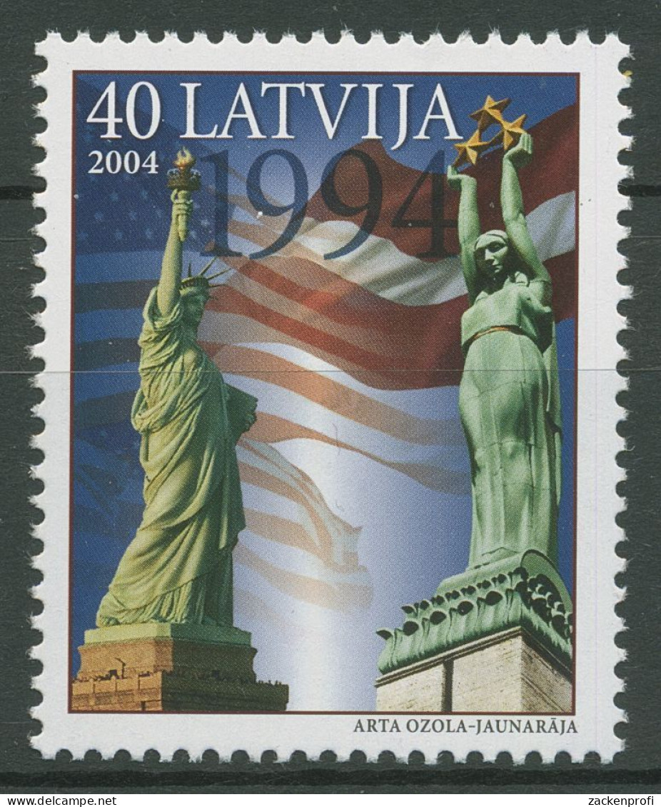 Lettland 2004 Freiheitsstatue New York, Freiheitsdenkmal Riga 617 Postfrisch - Latvia