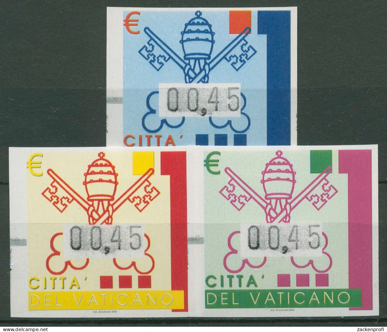 Vatikan 2004 Automatenmarken Wappen ATM 15/17 Postfrisch - Nuevos