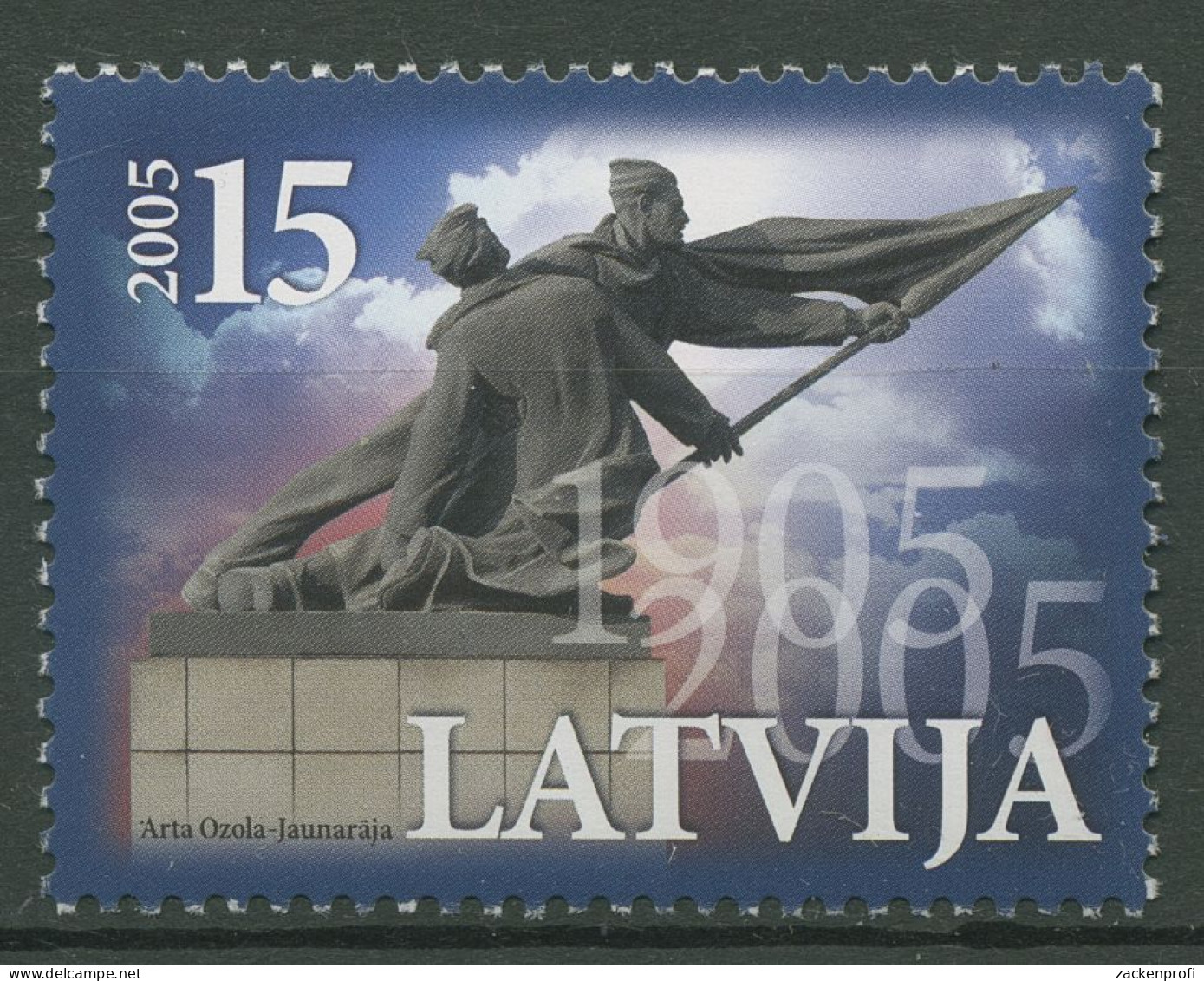 Lettland 2005 Denkmal Russische Revolution 627 Postfrisch - Letonia