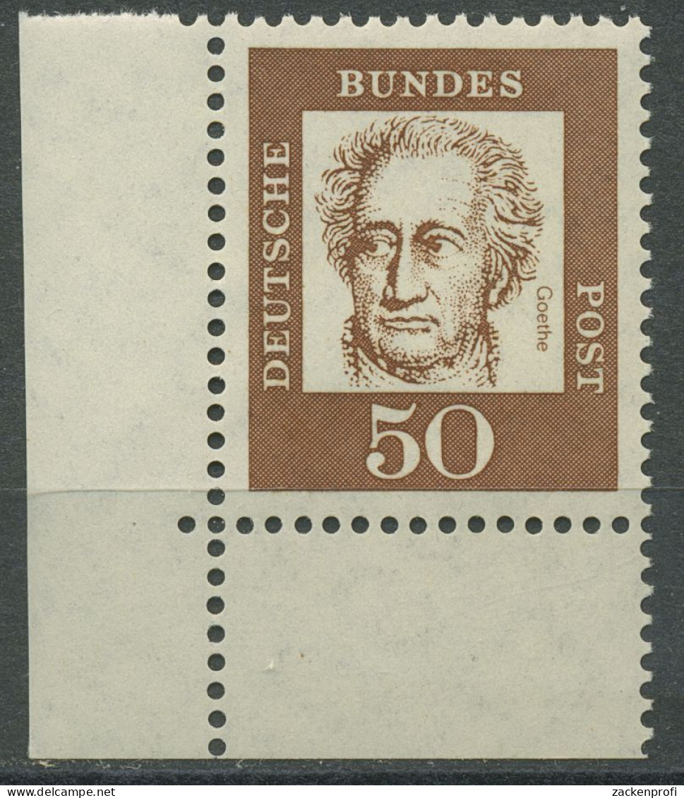 Bund 1961 Bedeutende Deutsche 356 Y P UR Ecke 3 Postfrisch - Neufs