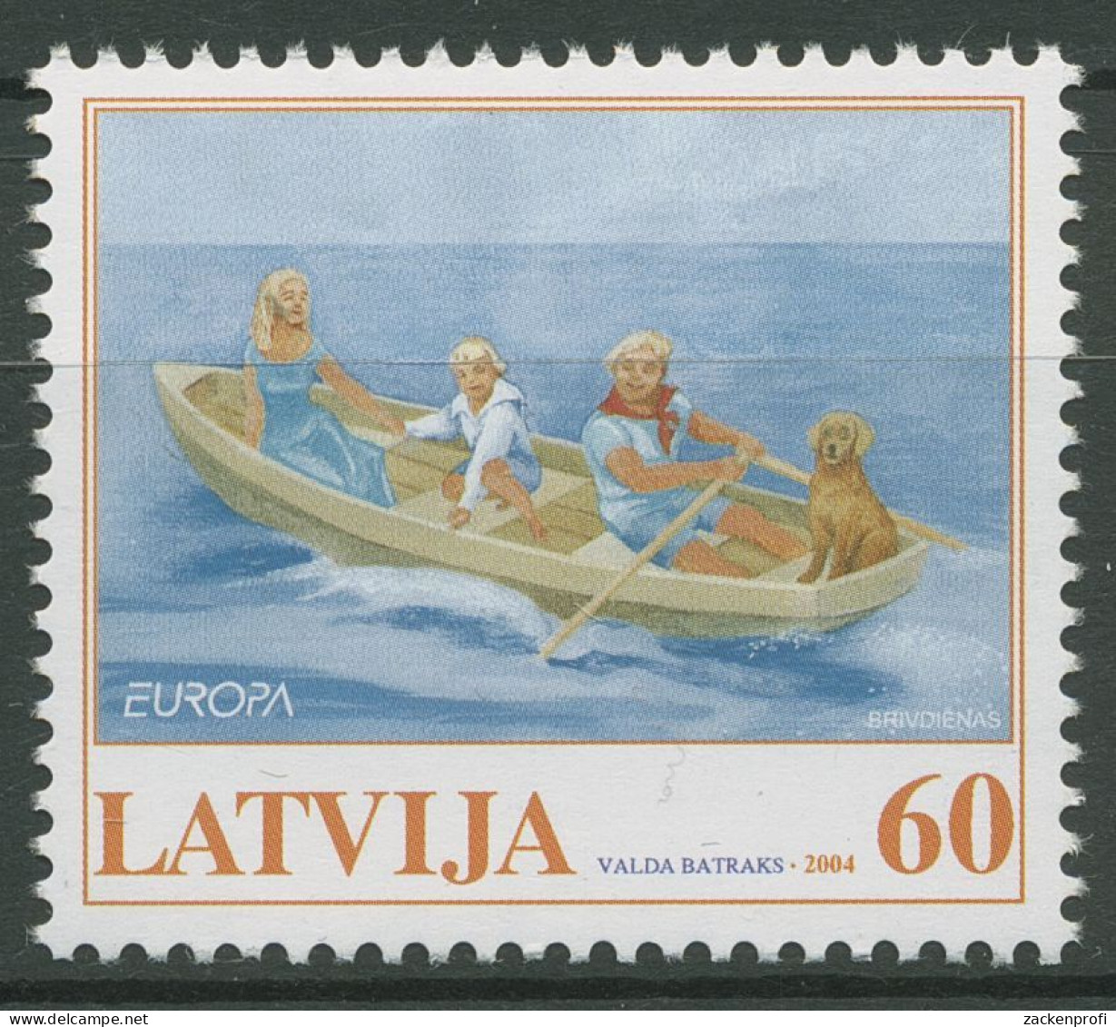 Lettland 2004 Europa CEPT Ferien Am Meer 613 Postfrisch - Letonia